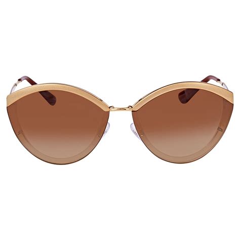 prada dark brown oval ladies sunglasses|prada sunglasses women black frame.